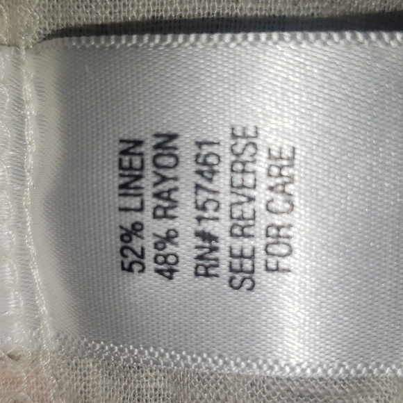 Dana Buchman XL Button Collar Sleeveless Chest Pockets Swirl Print Top - Picture 5 of 12